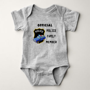 An Official Police Family Baby Bodysuit