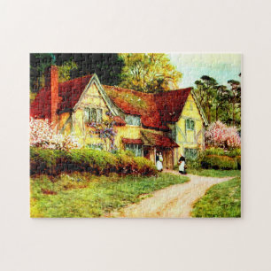 An Old Buckinghamshire House by Helen Allingham Jigsaw Puzzle