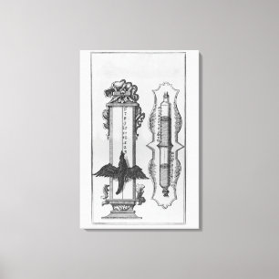 An old clepsydras, illustration canvas print