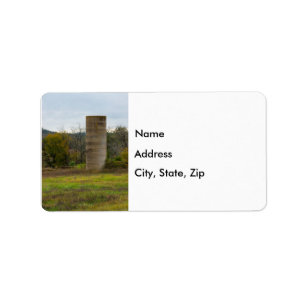 An Old Farm Silo Address Labels