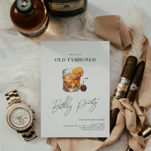 An "Old Fashioned" Birthday   Cocktail Party Invitation