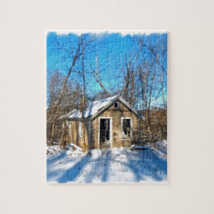 An Old House in the Snow Jigsaw Puzzle