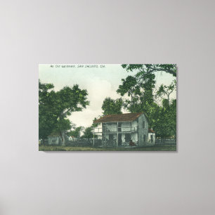 An Old Landmark Scene Canvas Print