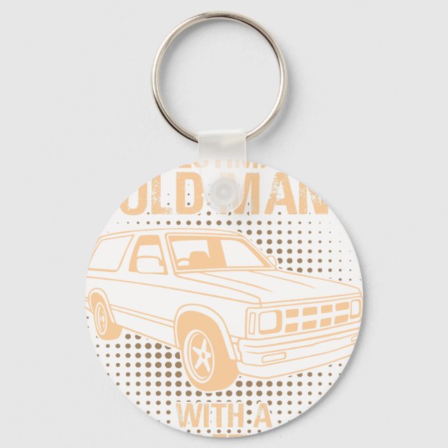 An Old Man Chevrolet Blazer 1989 Key Ring (Front)