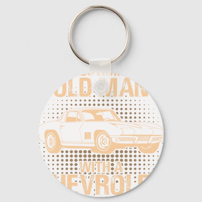 An Old Man CHEVROLET CORVETTE 1979 C2 Key Ring (Front)