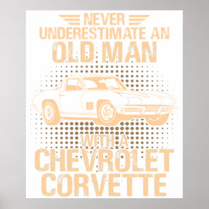An Old Man CHEVROLET CORVETTE 1979 C2 Poster