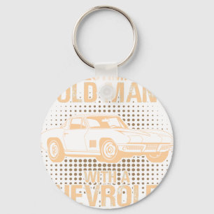 An Old Man CHEVROLET CORVETTE 1vintagevintagevinta Key Ring