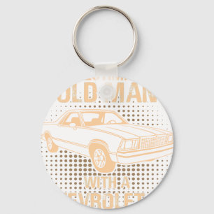 An Old Man Chevrolet El Camino 1vintagevintagevint Key Ring