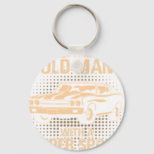 An Old Man Chevrolet Super Sport Chevelle 1970 Key Ring