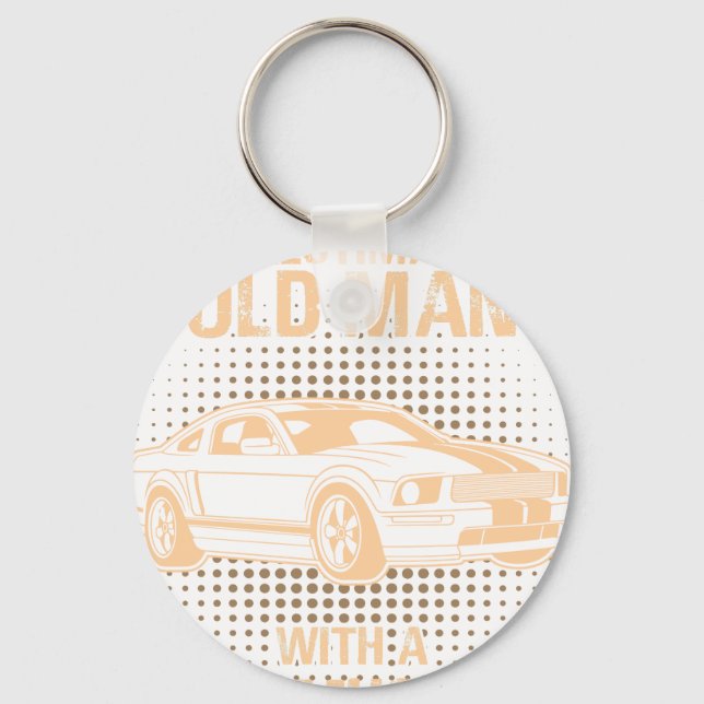 An Old Man Ford Mustang 2007 Gt Key Ring (Front)