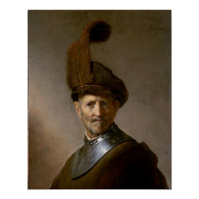 An Old Man in Military Costume c.1630 Poster (Front)