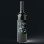 An Old Man On A Bicycle Wine Label<br><div class="desc">An Old Man On A Bicycle</div>