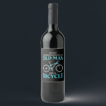 An Old Man On A Bicycle Wine Label<br><div class="desc">An Old Man On A Bicycle</div>