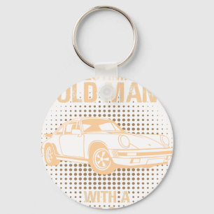 An Old Man Porsche Carrera 1984 Key Ring