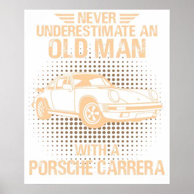 An Old Man Porsche Carrera 1984 Poster (Front)