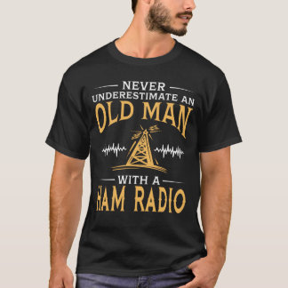 An Old Man With A Ham Radio T-Shirt