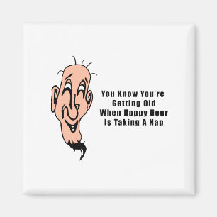 An Old Man's Happy Hour Magnet