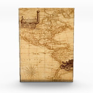 An old map of America Photo Block