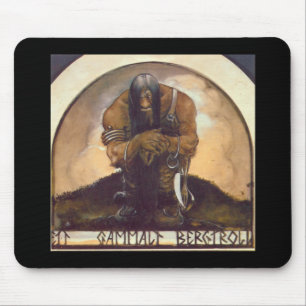 An Old Mountain Troll Mouse Mat