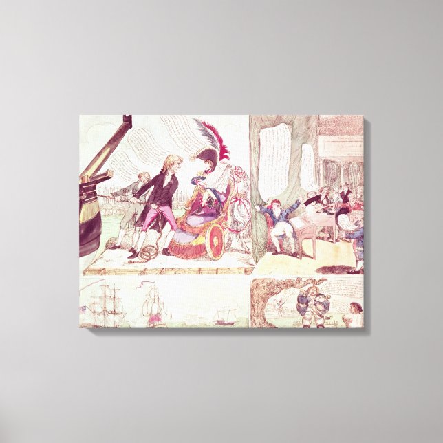 An Old Philosopher Teaching Canvas Print (Front)