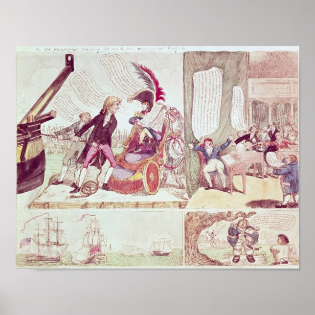 An Old Philosopher Teaching Poster (Front)