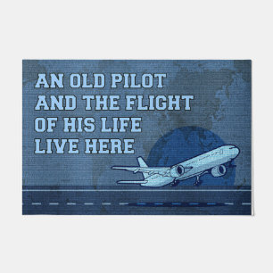 An Old Pilot And The Flight Of His Life Doormat