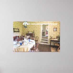 An old remodeled farm house canvas print