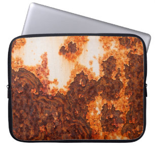 An old rusty stains surface corrosion laptop sleeve