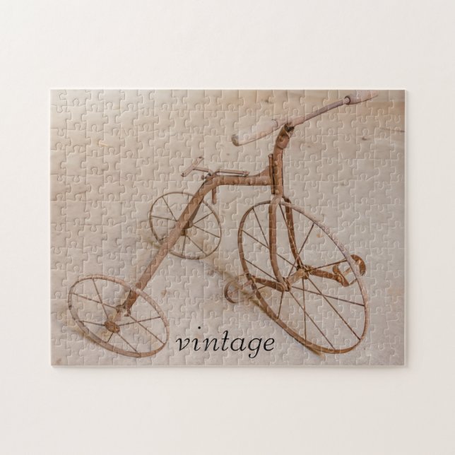 AN OLD TRICYCLE 1928  JIGSAW PUZZLE (Horizontal)