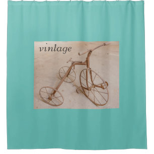 AN OLD TRICYCLE 1928  SHOWER CURTAIN