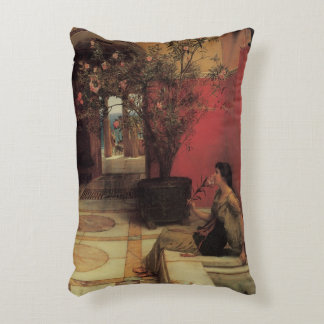 An Oleander by Alma Tadema, Vintage Flowers Decorative Cushion