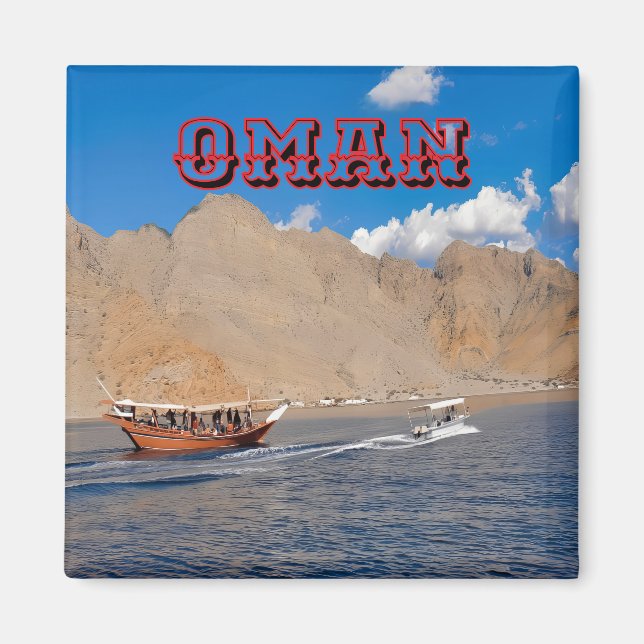 An Omani  Coastal Adventure Magnet (Front)