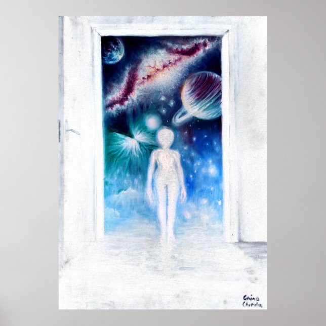 An open door to the universe poster (Front)