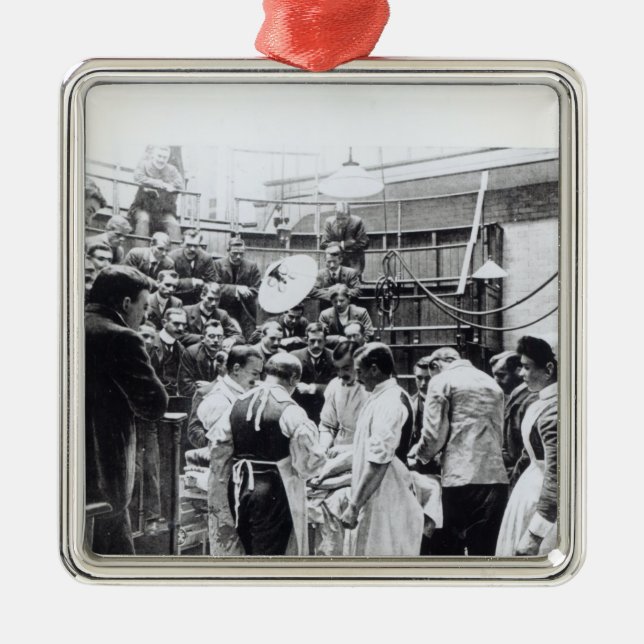 An Operation at Charing Cross Hospital Metal Tree Decoration (Front)