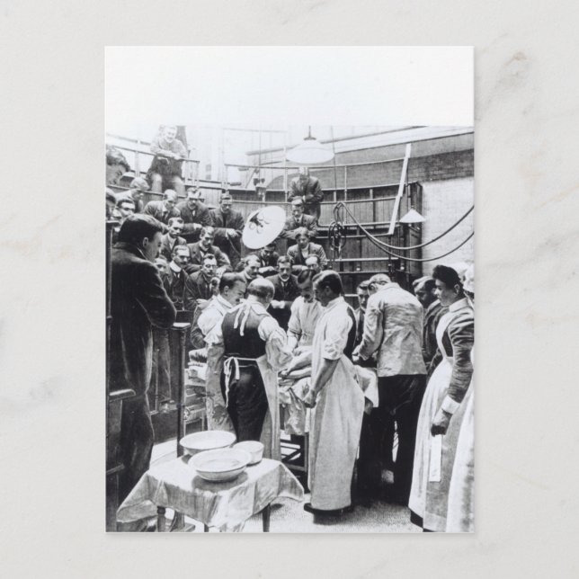 An Operation at Charing Cross Hospital Postcard (Front)