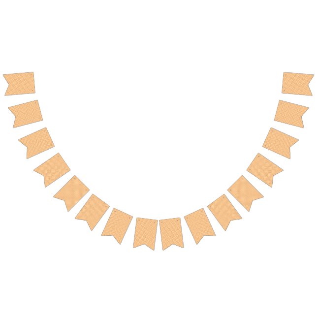 an orange and white background with a pattern bunting  (All)
