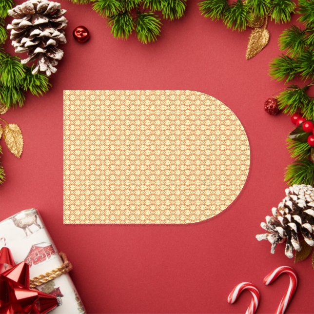 an orange and white background with small squares acrylic invitations (Insitu (Holiday))
