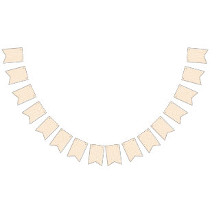 an orange and white background with swirls bunting