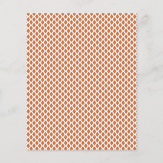  an orange and white geometric pattern flyer (Back)