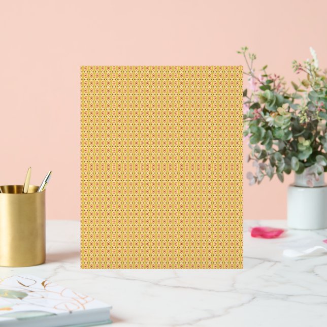 an orange and yellow background with circles acrylic sign (Wedding)