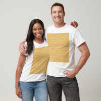 an orange and yellow background with circles