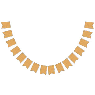 an orange and yellow background with small dots bunting