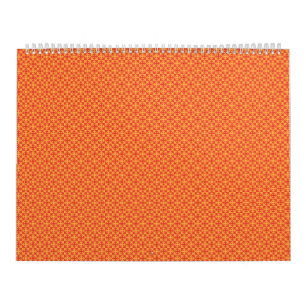 an orange and yellow background with small squares calendar
