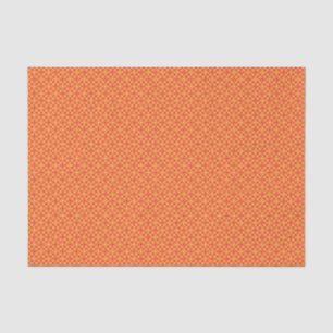 an orange and yellow background with small squares tissue paper