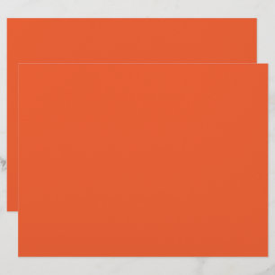 an orange background with a black border custom letterhead