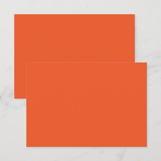 an orange background with a thank you card (Front/Back)
