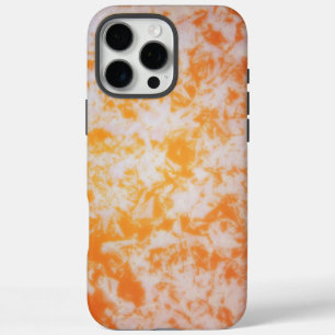 An orange grunge textured iPhone 16 pro max case