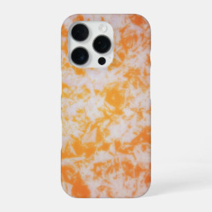 An orange grunge textured iPhone 16 pro case