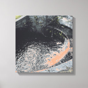 An Orange Pool in Welshpool Canvas Print