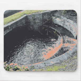 An Orange Pool in Welshpool Mouse Mat